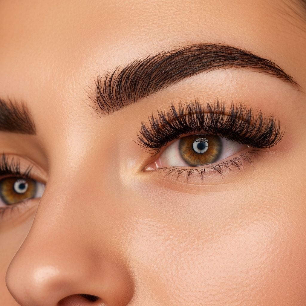 Объёмные ресницы и ухоженные брови