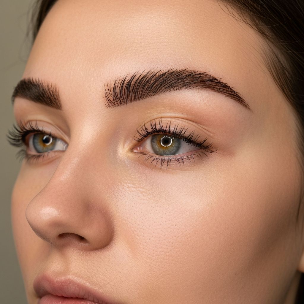 Результат ламинирования бровей